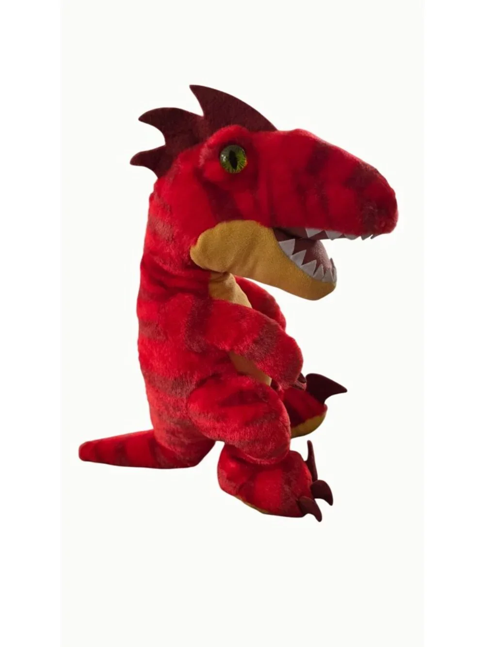 Build-A-Bear Workshop Red T-Rex Dinosaur Plush Stuffed Animal 19" Yellow Eyes - Picture 2 of 7